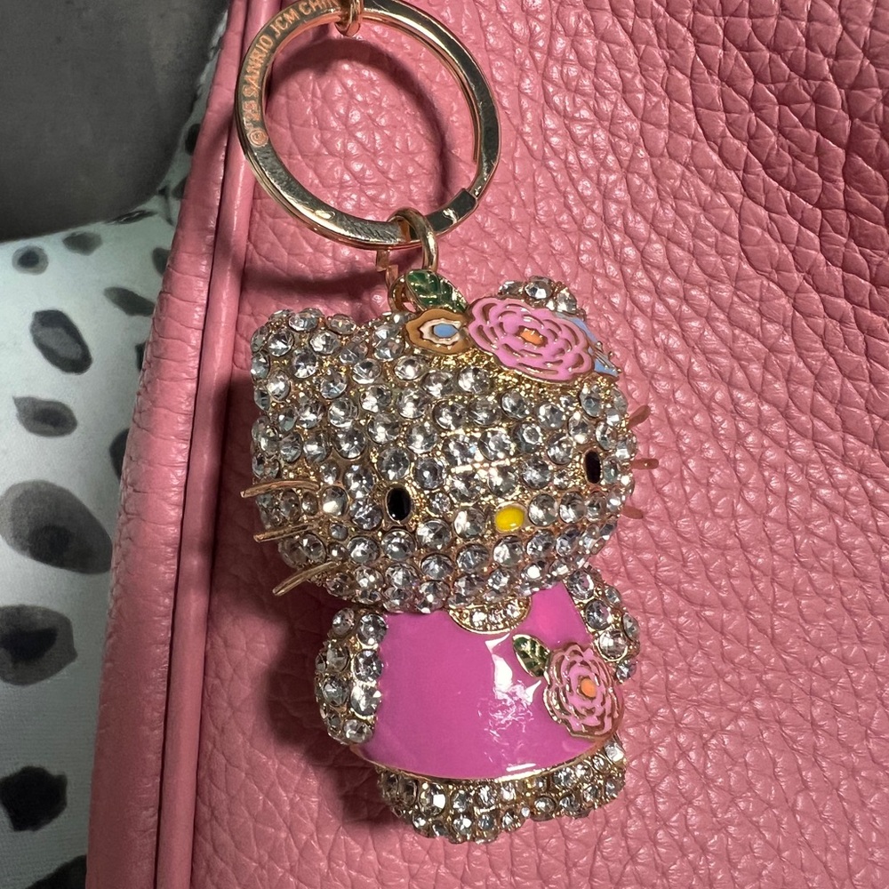 Hello Kitty Pink and Gold Key Holder